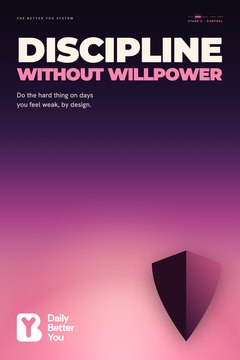 07 · Discipline Without Willpower · Stage 2, Control