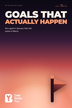12 · Goals That Actually Happen · Stage 3, Momentum