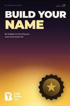 29 · Build Your Name · Stage 5, Reach